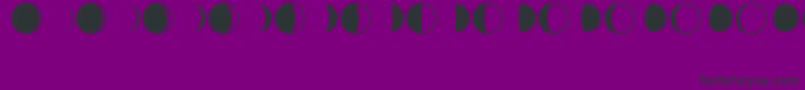 MoonPhasesRegular Font – Black Fonts on Purple Background