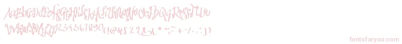 フォントSathas – ピンクのフォント