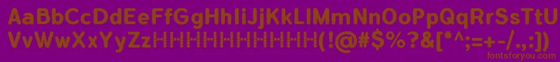 FlamanteRoundBoldFfp Font – Brown Fonts on Purple Background