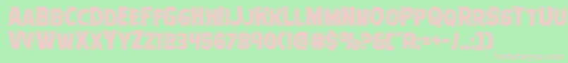 Terrorbabblebevel Font – Pink Fonts on Green Background