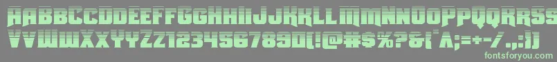 Uniongrayhalf Font – Green Fonts on Gray Background