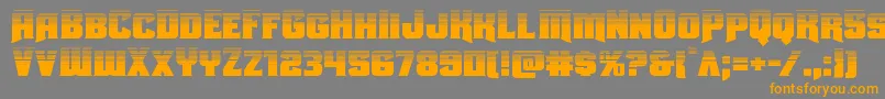 Uniongrayhalf Font – Orange Fonts on Gray Background