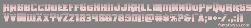 Uniongrayhalf Font – Pink Fonts on Gray Background