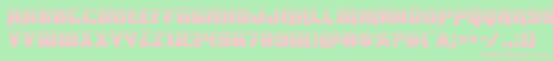 Uniongrayhalf Font – Pink Fonts on Green Background