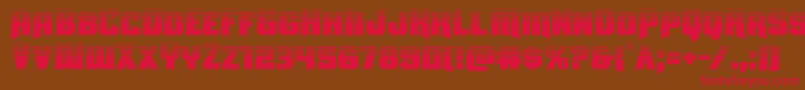 Uniongrayhalf Font – Red Fonts on Brown Background