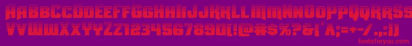 Uniongrayhalf Font – Red Fonts on Purple Background