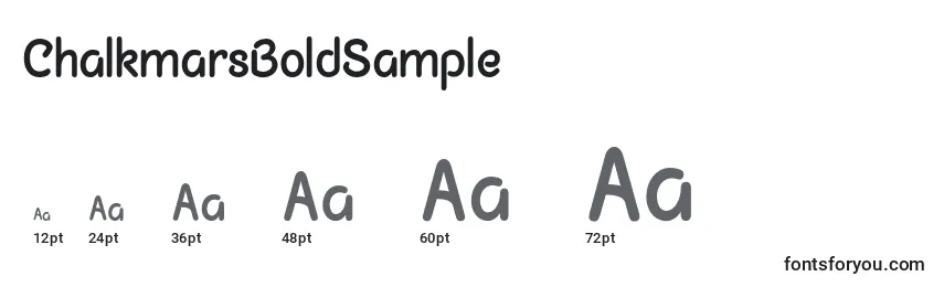 ChalkmarsBoldSample Font Sizes