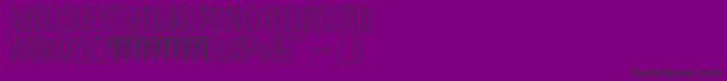 ObcecadaSerifFfp-fontti – mustat fontit violetilla taustalla