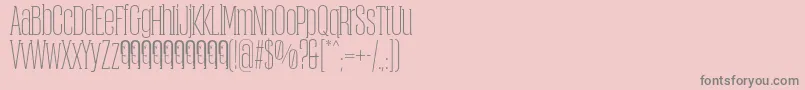 ObcecadaSerifFfp Font – Gray Fonts on Pink Background