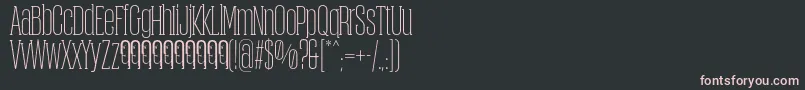 フォントObcecadaSerifFfp – 黒い背景にピンクのフォント