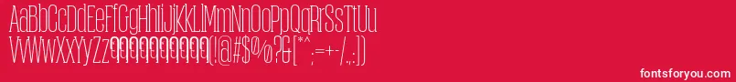 ObcecadaSerifFfp Font – White Fonts on Red Background