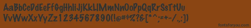 Marker ffy Font – Black Fonts on Brown Background