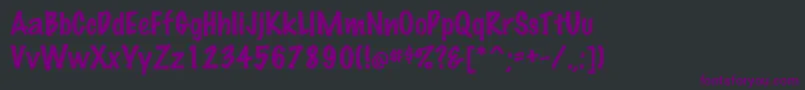 Marker ffy Font – Purple Fonts on Black Background