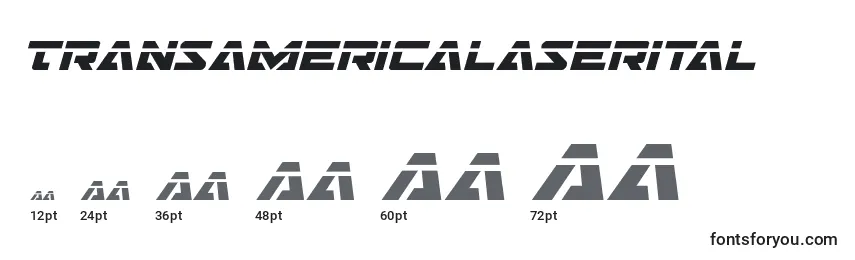 Transamericalaserital Font Sizes