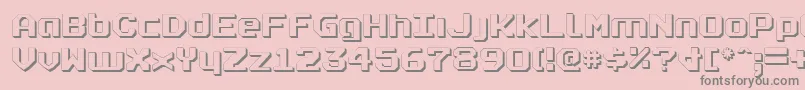 Realpolv2s Font – Gray Fonts on Pink Background