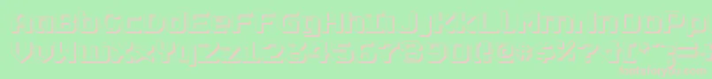 Realpolv2s Font – Pink Fonts on Green Background