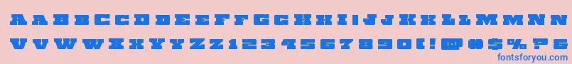 Chicagoexpresstitle Font – Blue Fonts on Pink Background