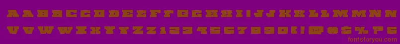 Chicagoexpresstitle Font – Brown Fonts on Purple Background