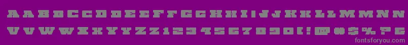 Chicagoexpresstitle Font – Gray Fonts on Purple Background