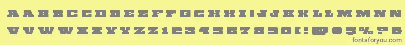 Chicagoexpresstitle Font – Gray Fonts on Yellow Background