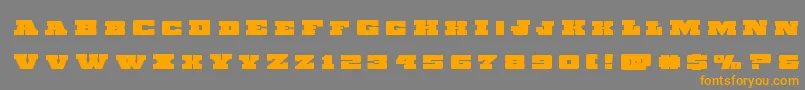 Chicagoexpresstitle Font – Orange Fonts on Gray Background