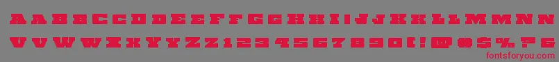 Chicagoexpresstitle Font – Red Fonts on Gray Background