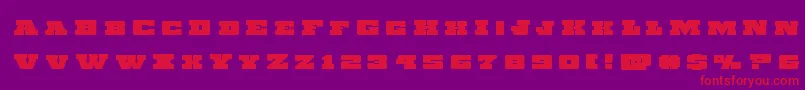 Chicagoexpresstitle Font – Red Fonts on Purple Background