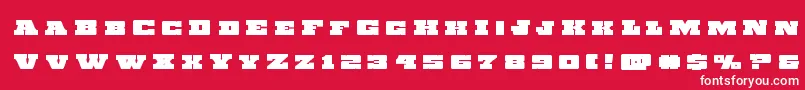 Chicagoexpresstitle Font – White Fonts on Red Background