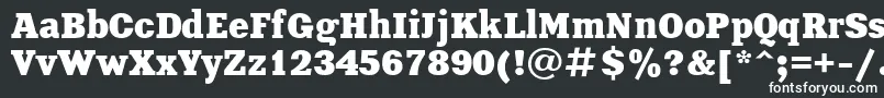Шрифт XeniaBold – белые шрифты на чёрном фоне