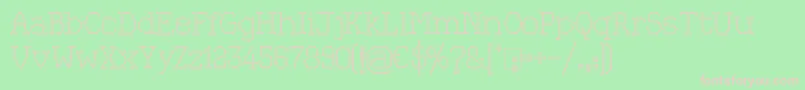 KingthingsXstitch Font – Pink Fonts on Green Background