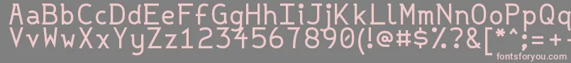 Strvar Font – Pink Fonts on Gray Background