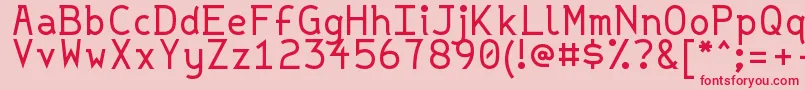 Strvar Font – Red Fonts on Pink Background
