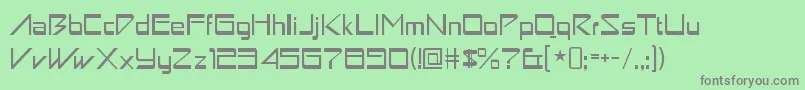 AstronboyRegular Font – Gray Fonts on Green Background