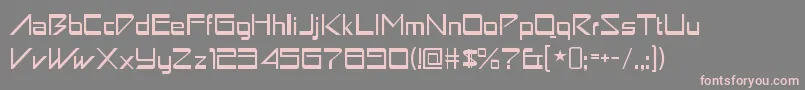 AstronboyRegular Font – Pink Fonts on Gray Background