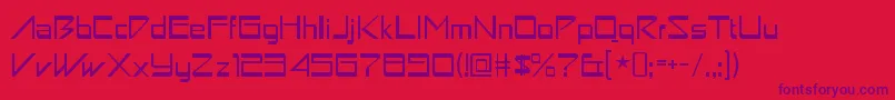 AstronboyRegular Font – Purple Fonts on Red Background