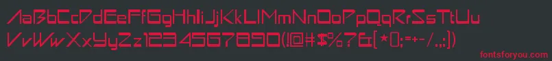 AstronboyRegular Font – Red Fonts on Black Background