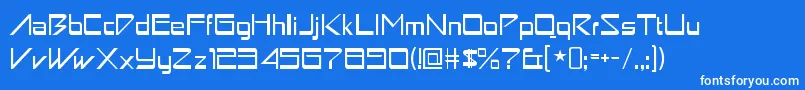 AstronboyRegular Font – White Fonts on Blue Background
