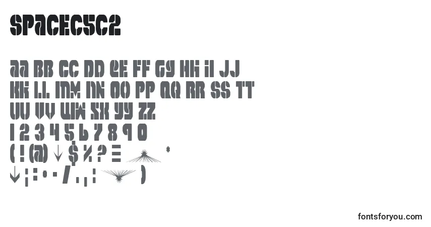 Spacec5c2フォント–アルファベット、数字、特殊文字