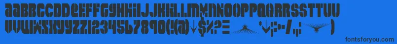 Spacec5c2 Font – Black Fonts on Blue Background