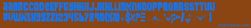 More about Spacec5c2 Font Spacec5c2 Font – Blue Fonts on Brown Background