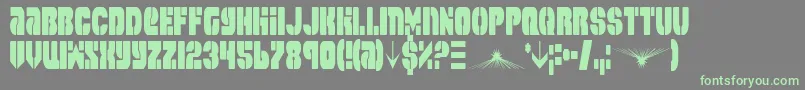 Spacec5c2 Font – Green Fonts on Gray Background