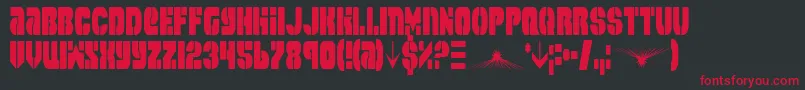 Spacec5c2 Font – Red Fonts on Black Background