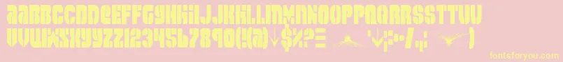 Spacec5c2 Font – Yellow Fonts on Pink Background