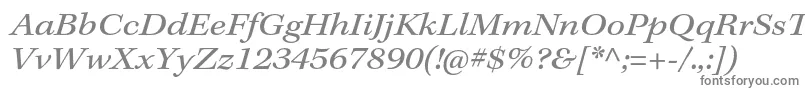 Шрифт KeplerstdExtit – серые шрифты на белом фоне