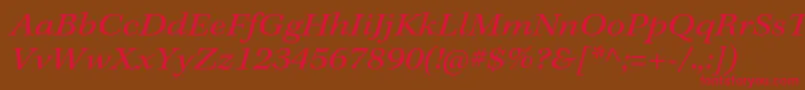 KeplerstdExtit Font – Red Fonts on Brown Background