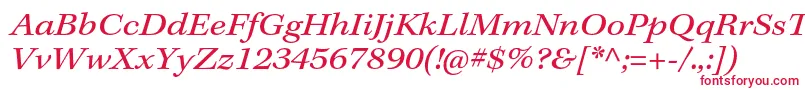 KeplerstdExtit-Schriftart – Rote Schriften auf weißem Hintergrund
