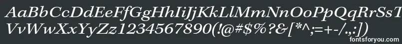 Шрифт KeplerstdExtit – белые шрифты на чёрном фоне