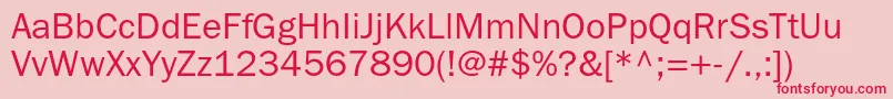 Franklingothicbookc Font – Red Fonts on Pink Background