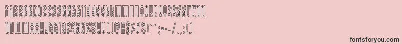 Шрифт Undergroundroseout – чёрные шрифты на розовом фоне