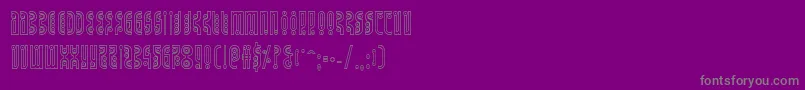 Undergroundroseout-fontti – harmaat kirjasimet violetilla taustalla
